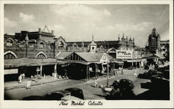 New Market Calcutta, India Postcard Postcard Postcard