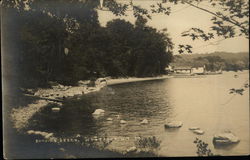 Bathing Beach in West Point, NE 1924 Postcard