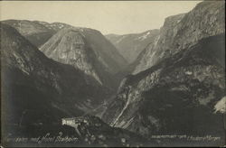 Naerodalen med Hotel Stalheim Norway Postcard Postcard Postcard