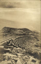 Looking West from Jacob's Ladder Cog Railway, Mt. Washington Mount Washington, NH Postcard Postcard Postcard