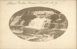 Stair Falls Crown Point, NY Postcard Postcard Postcard