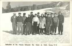 Instructors of the Hannes Schneider Ski School North Conway, NH Postcard Postcard 