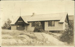 The Library Port Clyde, ME Postcard Postcard Postcard