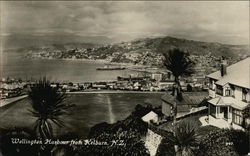 Wellington Harbour from Kelburn New Zealand Postcard Postcard Postcard