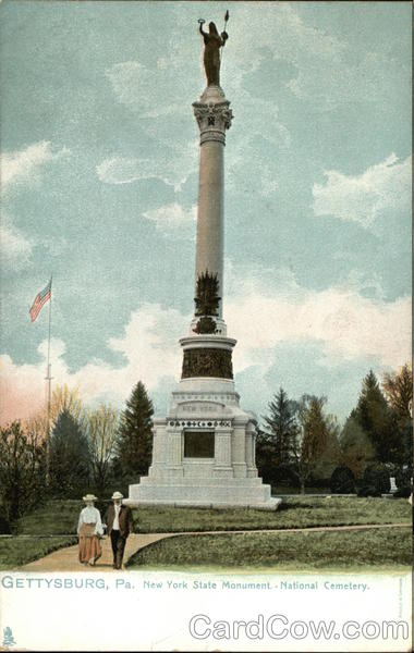 New York State Monument - National Cemetery Gettysburg Pennsylvania