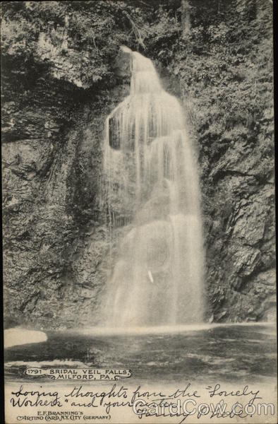 Bridal Veil Falls Milford Pennsylvania