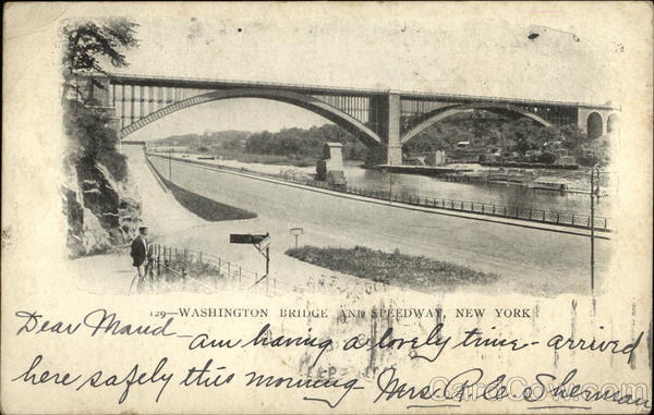 Washington Bridge and Speedway New York