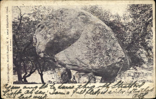 Large Boulder near Ridgefield, Conn. North Salem New York