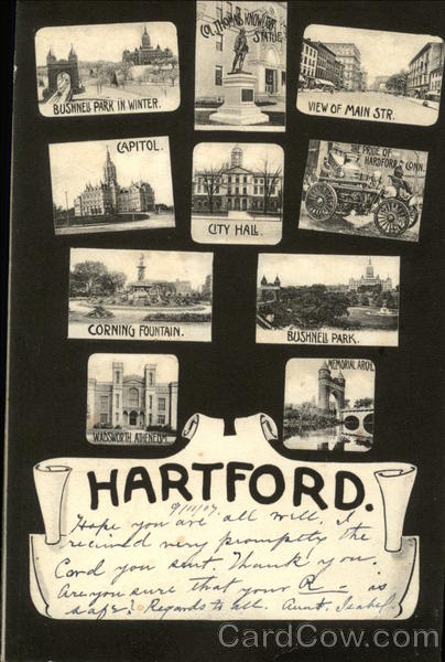 Greetings from Hartford Connecticut