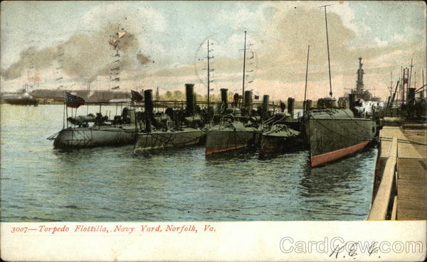 Torpedo Flotilla, Navy Yard Norfolk Virginia