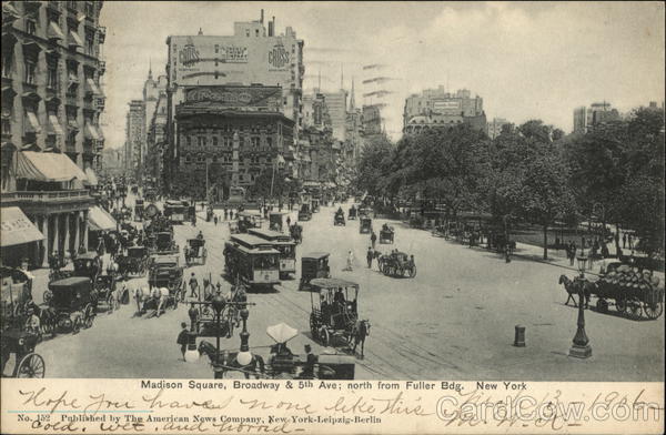 Madison Square, Broadway & 5th Avenue New York