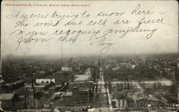 Looking North from Monument Indianapolis