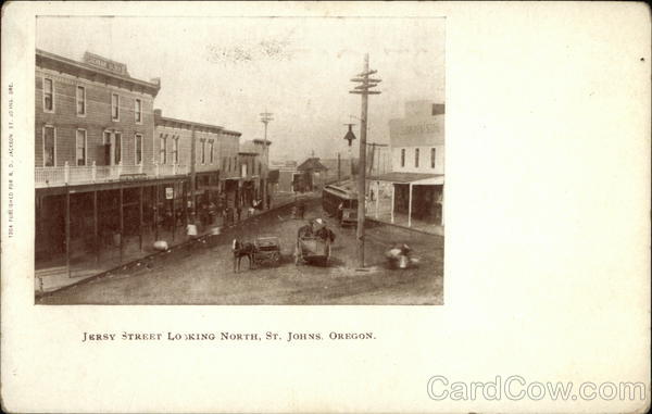 Jersy Street Looking North St. Johns Oregon