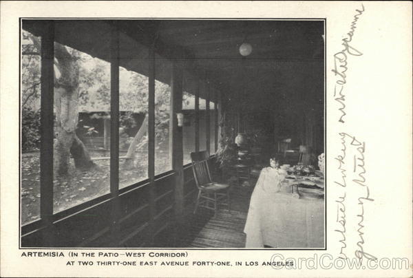 Artemisia (In The Patio - West Corridor) Los Angeles California