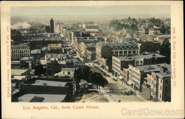 View from Court House Los Angeles California