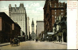Broad Street, North from Spruce Street Postcard