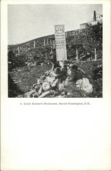 Lizzie Bourne's Monument Mount Washington, NH Postcard Postcard Postcard