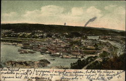 View over Town Postcard