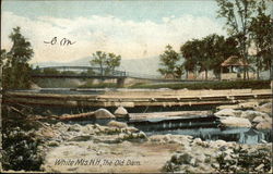 The Old Dam, White Mts. Bretton Woods, NH Postcard Postcard Postcard