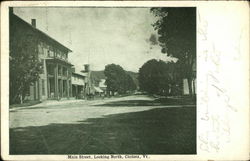 Main Street Looking North Postcard