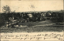 Bird's Eye View of Town Postcard