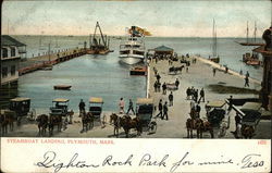 Steamboat Landing, Plymouth, MA Postcard