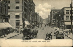 First Avenue from Columbia Street Postcard