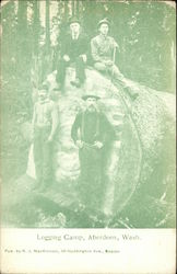 Logging Camp Postcard