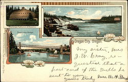 Landmarks of Oregon City Postcard