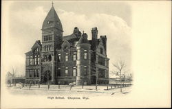 High School Cheyenne, WY Postcard Postcard Postcard