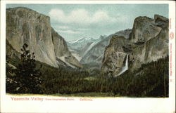 View from Inspiration Point, Yosemite Valley Yosemite National Park Postcard Postcard Postcard