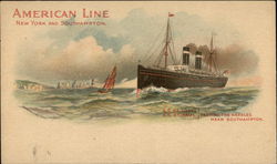 S.S. St. Louis & S.S. St. Paul Passing the Needles near Southampton Cruise Ships Postcard Postcard Postcard