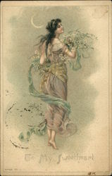 To My Sweetheart Postcard