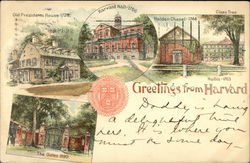 Greetings from Harvard Postcard