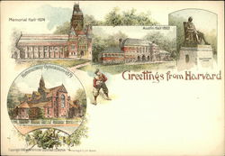 Greetings frrom Harvard Cambridge, MA Postcard Postcard Postcard