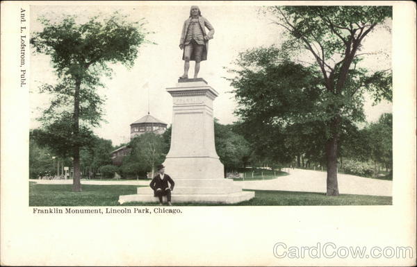 Franklin Monument at Lincoln Park Chicago Illinois