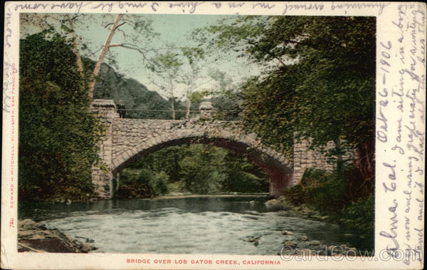 Bridge Over Los Gatos Creek Santa Clara California