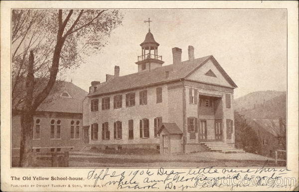 The Old Yellow School House Windsor Vermont