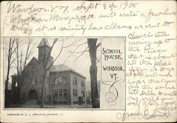 School House Windsor Vermont