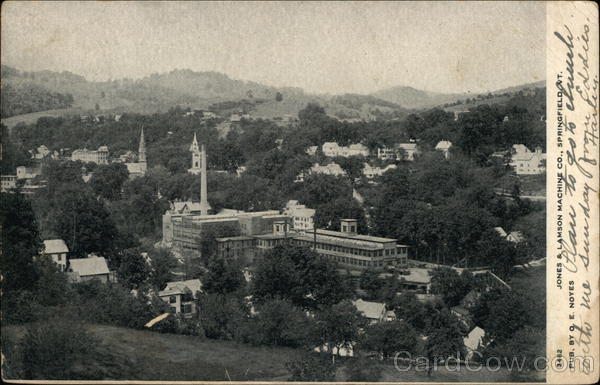 Jones & Lamson Machine Co. Springfield Vermont