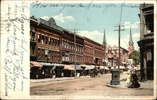 Centre Street Rutland Vermont