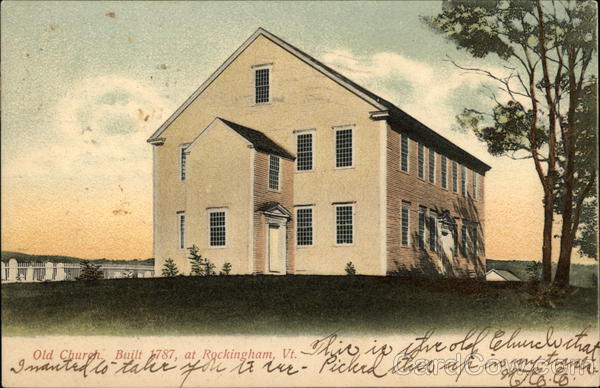 Old Church, Built 1787 Rockingham Vermont