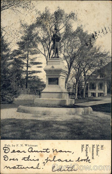 Soldiers Monument Kingston Massachusetts