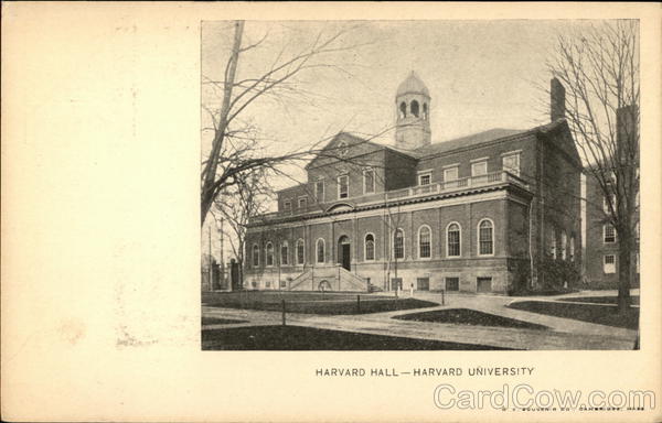 Harvard College - Harvard Hall Cambridge Massachusetts