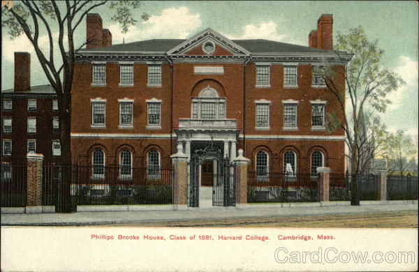 Phillips Brooks House, Class of 1881, Harvard College Cambridge Massachusetts