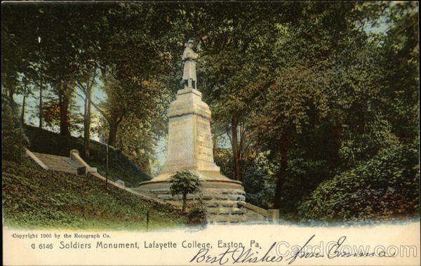 Lafayette College - Soldiers Monument Easton Pennsylvania