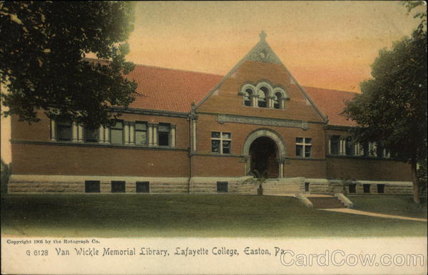 Van Wicke Memorial Library, Lafayette College Easton Pennsylvania