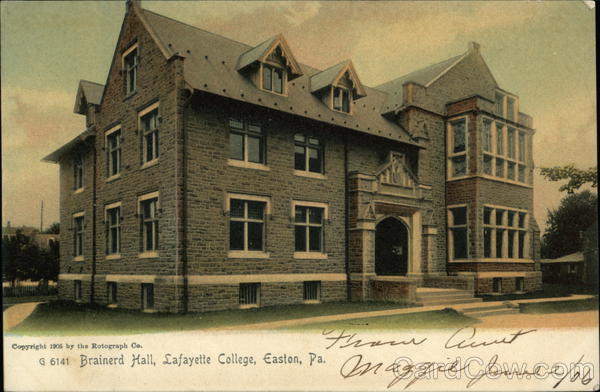 Brainerd Hall, Lafayette College Easton Pennsylvania