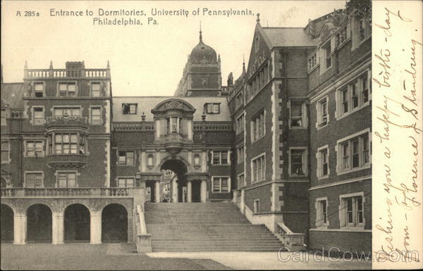 Entrance to Dormitories at University of Pennsylvania Philadelphia