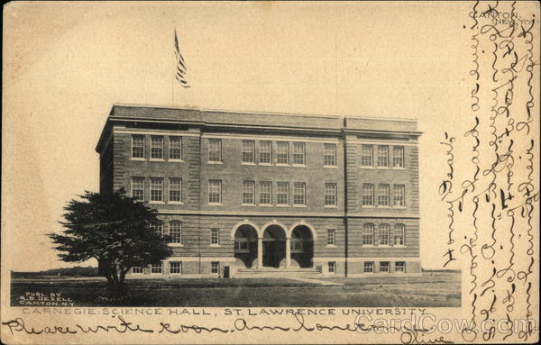 Carnegie Science Institute, St. Lawrence University Canton New York